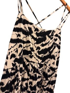 Old Navy Zebra Print Cross-Back Mini Dress